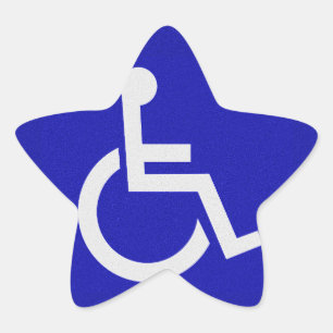 Gehandicapten met een handicap ster sticker