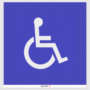 Gehandicapten met een handicap sticker