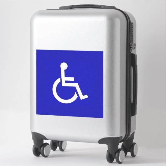 Gehandicapten met een handicap sticker (Koffer)