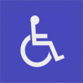 Gehandicapten met een handicap sticker (Voorkant)