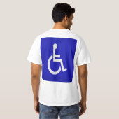 Gehandicapten met een handicap t-shirt (Achterkant volledig)