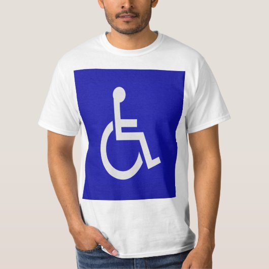 Gehandicapten met een handicap t-shirt (Voorkant)