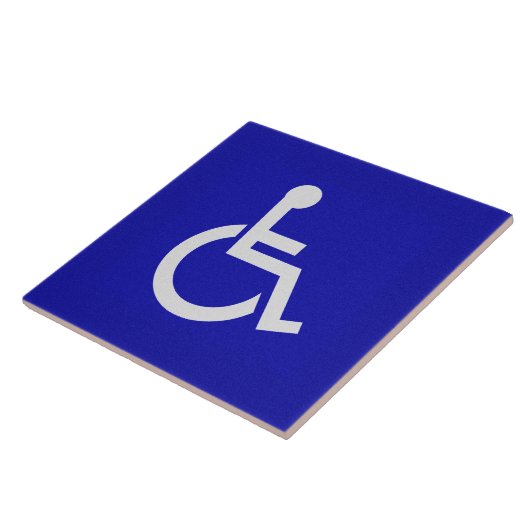 Gehandicapten met een handicap tegeltje (Zijkant)