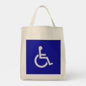 Gehandicapten met een handicap tote bag (Achterkant)