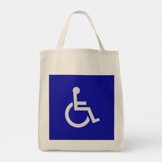 Gehandicapten met een handicap tote bag (Achterkant)