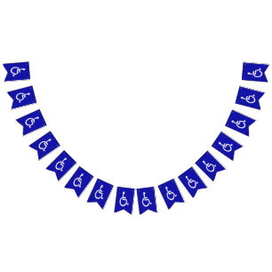 Gehandicapten met een handicap vlaggetjes