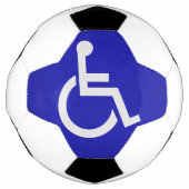 Gehandicapten met een handicap voetbal (Voorkant)