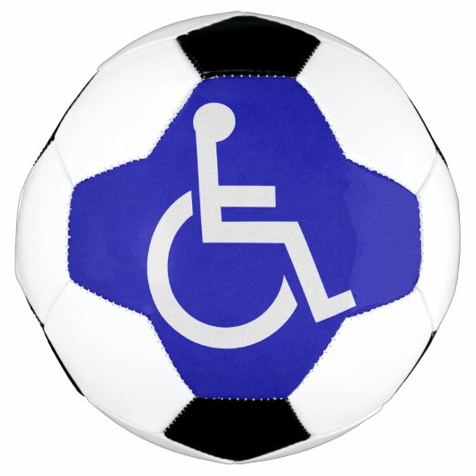 Gehandicapten met een handicap voetbal (Voorkant)