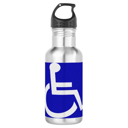 Gehandicapten met een handicap waterfles (Voorkant)