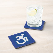 Gehandicapten teken Modern Bier Onderzetter (Rechterzijde)