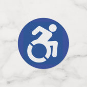 Gehandicapten teken Modern, Gehandicapten, Gehandi Confetti (Kleine voorkant)