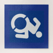 Gehandicapten teken Modern Legpuzzel (Horizontaal)