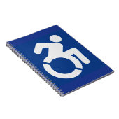 Gehandicapten teken Modern Notitieboek (Rechterzijde)