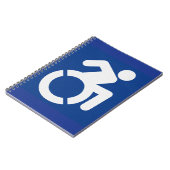 Gehandicapten teken Modern Notitieboek (Linkerzijde)