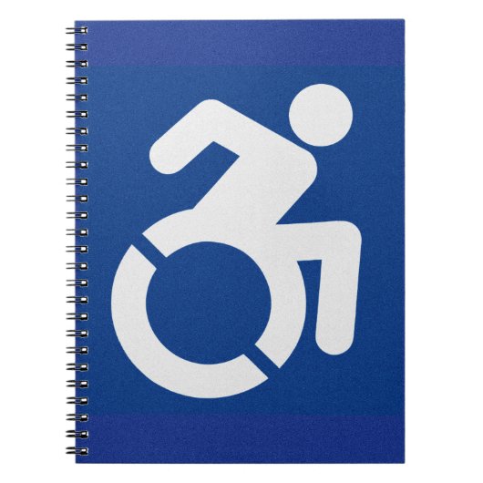 Gehandicapten teken Modern Notitieboek (Voorkant)