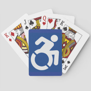 Gehandicapten teken Modern Pokerkaarten