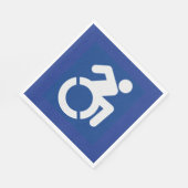 Gehandicapten teken Modern Servet (Hoek)