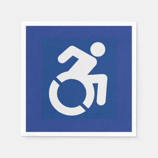 Gehandicapten teken Modern Servet (Voorkant)