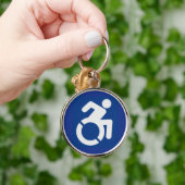 Gehandicapten teken Modern Sleutelhanger (Hand)