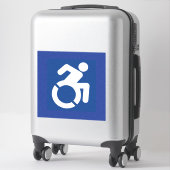 Gehandicapten teken Modern Sticker (Koffer)