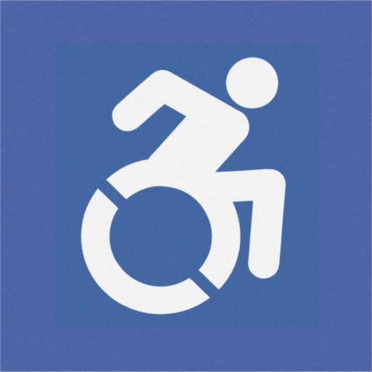 Gehandicapten teken Modern Sticker (Voorkant)