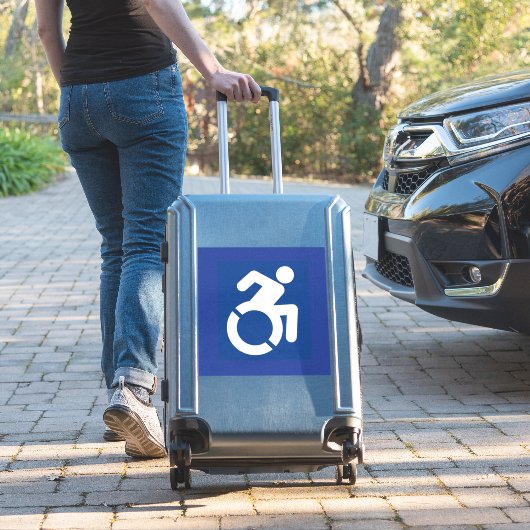 Gehandicapten teken Modern Sticker (Koffer Insitu)