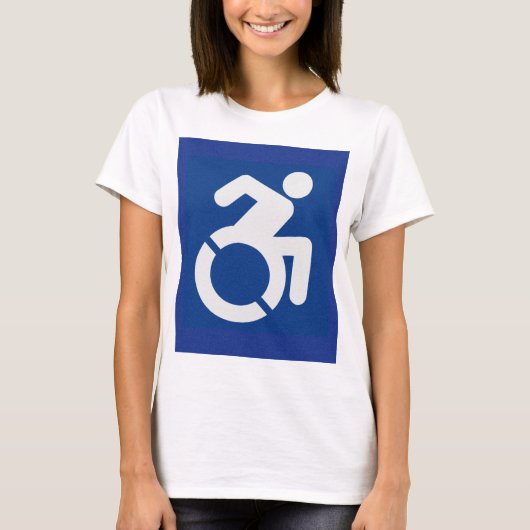 Gehandicapten teken Modern T-shirt (Voorkant)