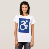 Gehandicapten teken Modern T-shirt (Voorkant volledig)