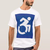 Gehandicapten teken Modern T-shirt (Voorkant)