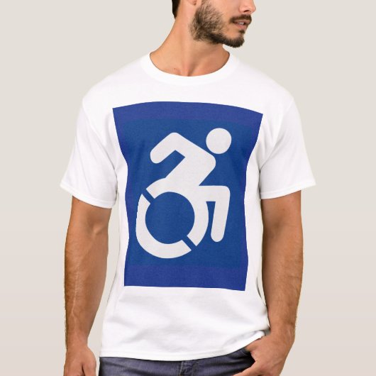 Gehandicapten teken Modern T-shirt (Voorkant)