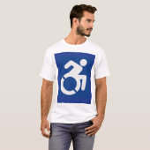 Gehandicapten teken Modern T-shirt (Voorkant volledig)