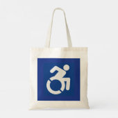Gehandicapten teken Modern Tote Bag (Achterkant)