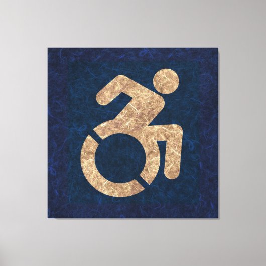 Gehandicapten Textured Canvas Afdruk (Voorkant)