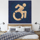 Gehandicapten Textured Canvas Afdruk (Insitu (Slaapkamer))