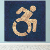 Gehandicapten Textured Canvas Afdruk (Insitu (Houten vloer))