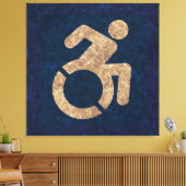 Gehandicapten Textured Canvas Afdruk (Insitu (Woonkamer))