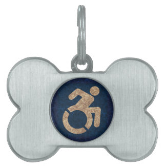 Gehandicapten Textured Huisdieren Naamplaatje