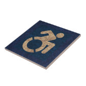 Gehandicapten Textured Tegeltje (Zijkant)