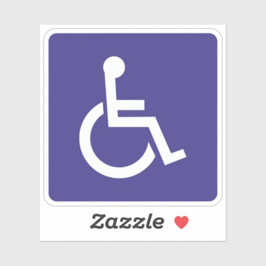 Gehandicapten voor gehandicapten sticker (Vel)