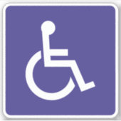 Gehandicapten voor gehandicapten sticker (Voorkant)