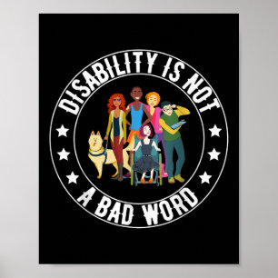Gehandicapten zijn geen slecht woord voor trots poster