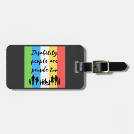 Gehandicapten zijn ook mensen bagagelabel
