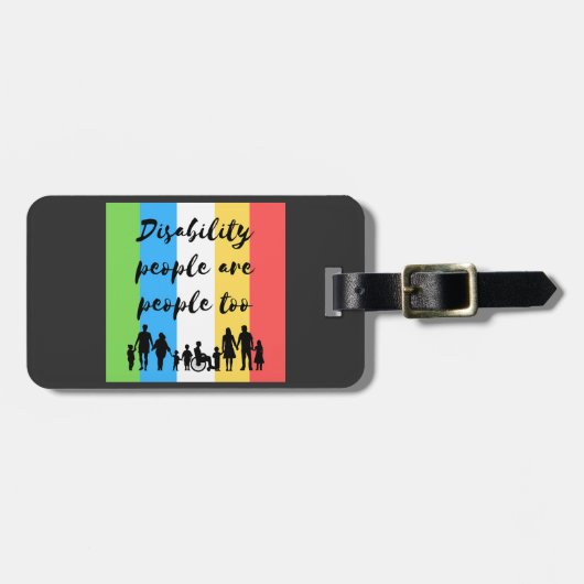 Gehandicapten zijn ook mensen bagagelabel (Voorkant horizontaal)