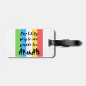 Gehandicapten zijn ook mensen bagagelabel (Achterkant horizontaal)