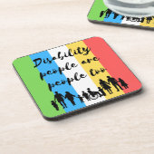 Gehandicapten zijn ook mensen bier onderzetter (Linkerzijde)