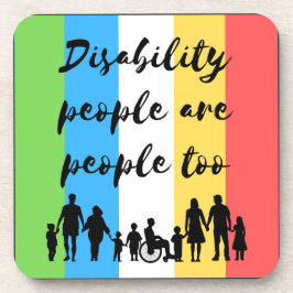 Gehandicapten zijn ook mensen bier onderzetter