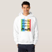Gehandicapten zijn ook mensen hoodie (Voorkant volledig)