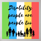 Gehandicapten zijn ook mensen poster (Voorkant)