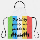 Gehandicapten zijn ook mensen schort (Voorkant)