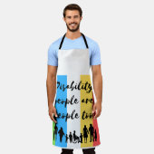 Gehandicapten zijn ook mensen schort (Gedragen)